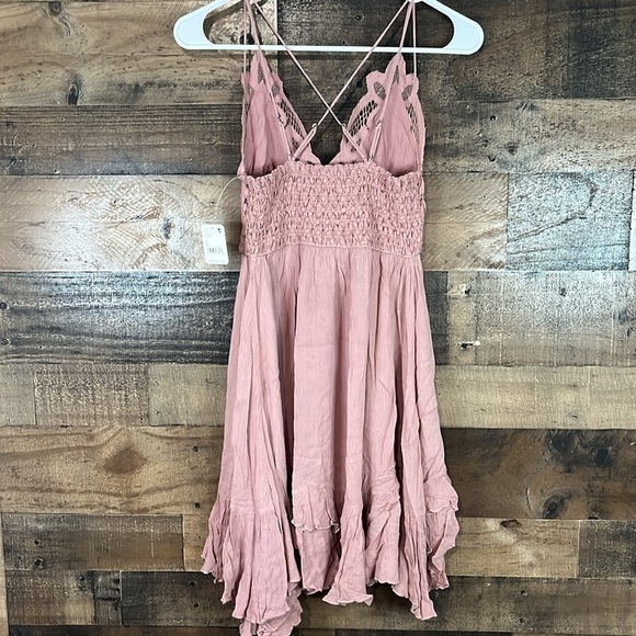 Free People Women's Adella Slip Dress Rose NWT - Picture 6 of 6
